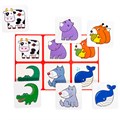 Лото для малышей Зверята 4 карточки, 24 фишки Baby Toys 05613 810-414