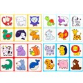 Лото для малышей Зверята 4 карточки, 24 фишки Baby Toys 05613 810-414