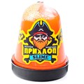 Слайм Прихлоп 130гр Флуоресцентный ОРАНЖЕВЫЙ с шариками 00115 547-771