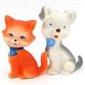 Набор резиновых игрушек Котик и Собачка СИ-792 547-273