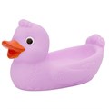 Резиновая Уточка-мыльница.Нежно-сиреневая С-1594 Огонек /8/ 547-071