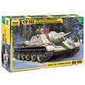 Сборная модель 3691 Советская самоходная артиллерийская установка СУ-122 142-274