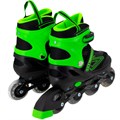 Ролики Dvizhok р. L 38-41 раздвиж., свет 1 колеса, черно-зеленый 141V-671-9 353-430