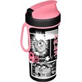 Стакан с крышкой, петлей и декором "СМЕШАРИКИ" 400МЛ (Черный) 431335813 269-981