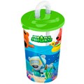 Стакан с трубочкой и декором Ми-Ми-Мишки 400 мл Зеленый 431329009 169-914