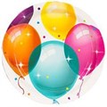 Тарелка Шары Кристальные 17 см 6 штук 1502-4349 361-662