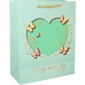 Пакет 32х26х12см сердце с бабочками 141V-979 660-037