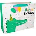 Пакет 32х11,5х25см  Happy Birthday крокодил с шарами 141V-851 660-028