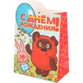Пакет Чудо праздник креативный m Винни Пух с вырубкой PM-130061-VP 660-637
