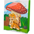 Пакет 26х32х10см 3D с блестками Звери мультяшки 141V-946 562-908