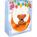 Пакет 32х26х12 см с прозрачным окошком Медведь 141V-961 660-032