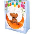 Пакет 32х26х12 см с прозрачным окошком Медведь 141V-961 660-032