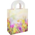 Пакет 34х21х10см с вырубной ручкой акварель цветы 141V-965 660-042