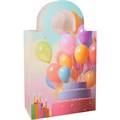 Пакет 34х21х10см с вырубной ручкой Торт с возд.шарами 141V-964 660-040