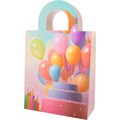 Пакет 34х21х10см с вырубной ручкой Торт с возд.шарами 141V-964 660-040
