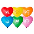Шар 10" Сердце Любовь Амурчики 50 шт  /цена за упак/ 561-055