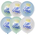 Шар 12"/30см Перламутр (шелк) 1 ст. 2 цв. рис Little Prince 25шт 6058531 /цена за упак/ 461-476