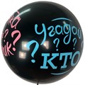 Шар 24"/61см Шар BLACK  Угадай кто? в наборе с розовым конфетти 6076108 461-438