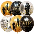 Шар 12" 30 см Набор шаров VIP Party ассорти рис. 6077297 25 шт /цена за упак/ 461-170