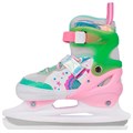 Коньки раздвижные  рM: 34-37 розово-бирюзовые 141V-552 266-551