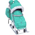 Санки коляска НД7-5SK/М мятный /Ника/ 266-289