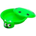 Песочница-бассеин Божья коровка с крышкой, зеленая Пл-С203 373-734