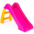 Горка пластик 70см малиново-желтая  Пл-С115 372-058