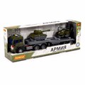 Автомобиль Трейлер "Сити"инерц. + танк "Штурм" инерц, вертолёт "Штурм" инерционный в кор. 77056 203-109