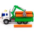 Автомобиль Сити бортовой с манипулятором инерционный со светом и звуком зеленый (в коробке) 96029 П-Е /8/ 302-264