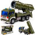 Автомобиль Сити с зенитно-ракетной установкой инерционный со светом и звуком в коробке 95329 П-Е 302-262