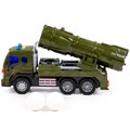 Автомобиль Сити с зенитно-ракетной установкой инерционный со светом и звуком в коробке 95329 П-Е 302-262