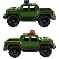 Автомобиль Джип Альфа Патруль без тента, хаки И-8930 203-324
