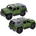 Автомобиль Джип Альфа Военный патруль с тентом, хаки И-8926 203-315