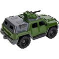 Автомобиль Джип Альфа Военный с тентом, хаки И-8920 203-313