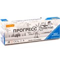 Трактор Прогресс с прицепом инерционный синий + конструктор Макси 6 элементов 02284 П-Е /8/. 203-059
