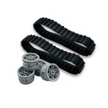 Средние резиновые гусеницы + 4 колеса EV3, Technic 2087