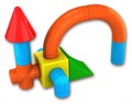 Магнитный конструктор Popular Playthings "Строитель. Базовый (30 деталей)" + "Колесная база". Комплект на группу ✅ 6842