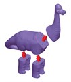 Магнитный конструктор Popular Playthings "Смешай и собери. Динозавры набор №2" (Комплект на группу) ✅ 7414
