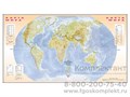 Фрагмент (демонстрационный) маркерный (двухсторонний) "Карта мира и Российской Федерации" + комплект тематических магнитов КМ-1 736905960