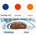 Набор карточек с рисунками "Играем с союзами. Потому, что, так как, когда", Сфера 01923391502