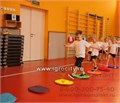 Подвижная игра для детей "Плоские кочки" (островки), 7 шт., набор радуга, в мешке для хранения 0165094497