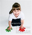 Большой набор "Массажные ладошки и следочки", 8 ладошек + 8 следочков 1320597649
