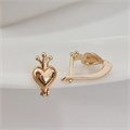 Серьги детские для девочек сердечки Каталог >> Бижутерия >> Ювелирная бижутерия коллекция "Дубай", покрытие позолота, арт.215.778 215.778