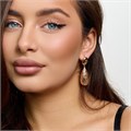 Серьги с подвеской Каталог >> Бижутерия >> Ювелирная бижутерия коллекция "Дубай" покрытие позолота, арт.215.752 215.752