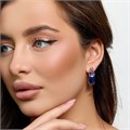Серьги с крупным камнем Каталог >> Бижутерия >> Ювелирная бижутерия коллекция "Дубай" покрытие позолота, вставка: стекло и фианиты, цвет: синий арт.313.578 313.578