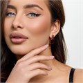 Серьги с крупным камнем Каталог >> Бижутерия >> Ювелирная бижутерия коллекция "Дубай" покрытие позолота, вставка: стекло и фианиты, цвет: коньячный, арт.313.582 313.582