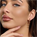 Серьги колечки Каталог >> Бижутерия >> Ювелирная бижутерия коллекция "Дубай", покрытие позолота, арт.414.465 414.465