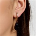 Серьги с кристаллом под Swarovski Каталог >> Бижутерия >> Ювелирная бижутерия коллекция "Дубай", покрытие позолота, цвет: черный, арт.414.472 414.472