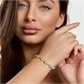 Браслет на руку Каталог >> Бижутерия >> Ювелирная бижутерия коллекция "Дубай" покрытие позолота, вставка: искусственный камень, цвет: мятный, арт.414.449 414.449