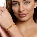 Браслет на руку Каталог >> Бижутерия >> Ювелирная бижутерия коллекция "Дубай" покрытие позолота, вставка: фианиты, цвет: желтый, арт.414.431 414.431